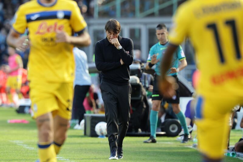 Napoli Atalanta Conte delusione
