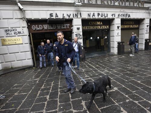 Le scritte contro la Lega a Napoli