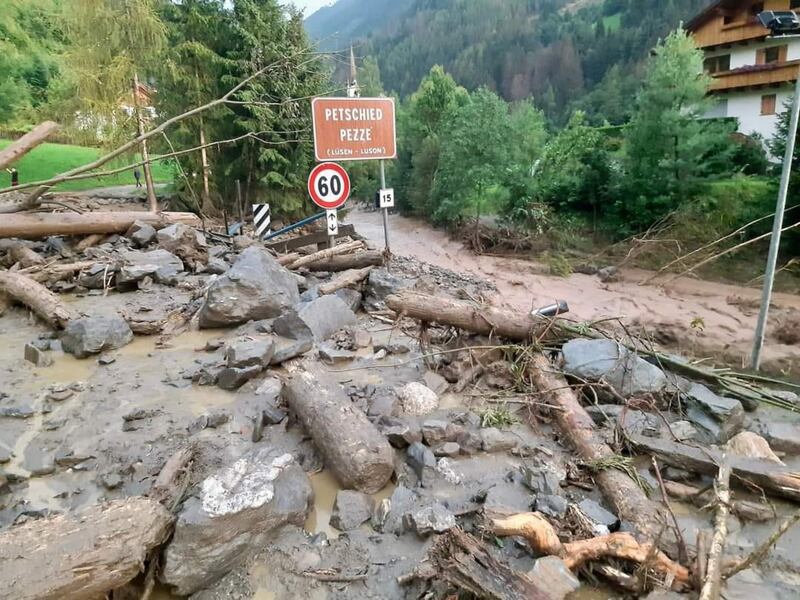 Maltempo in Alto Adige: allagamenti, piene e frane 1