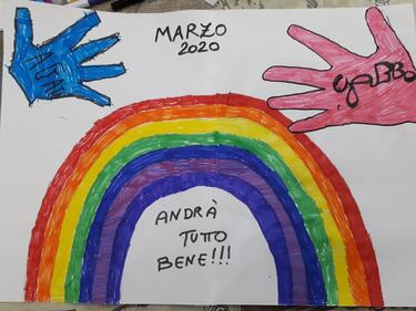 "Andrà tutto bene", il messaggio di speranza dei bimbi italiani 15