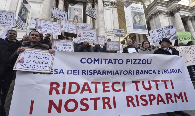 Protesta davanti a Bankitalia 8