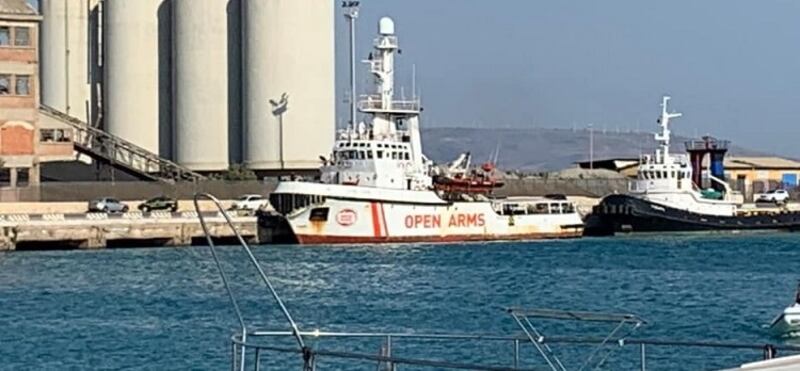 Open Arms a Porto Empedocle