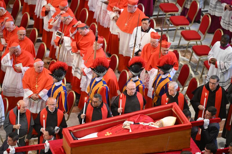 La traslazione della Bara di Papa Francesco nella Basilica di San Pietro 5