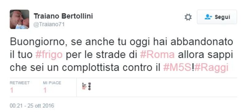 Raggi: "Troppi frigoriferi per strada". E su Twitter è subito #frigogate 7