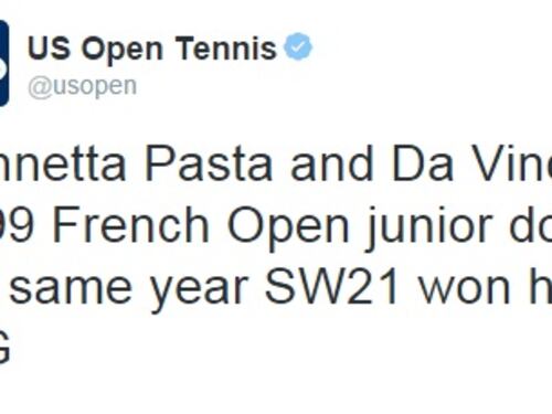 Se il profilo twitter dell'Us Open twitta contro Pennetta e Vinci