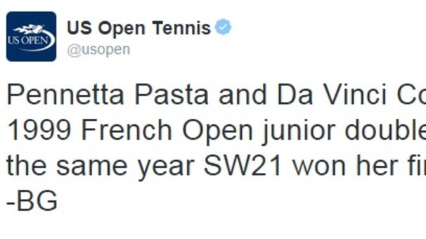 Se il profilo twitter dell'Us Open twitta contro Pennetta e Vinci