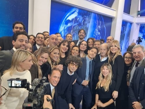 Pier Silvio Berlusconi al Palatino per i 34 anni del Tg5