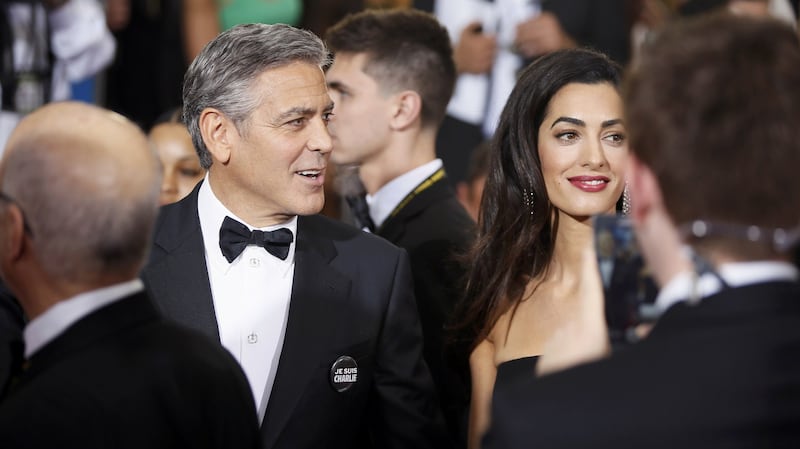 Amal e George Clooney ai Golden Globe 9