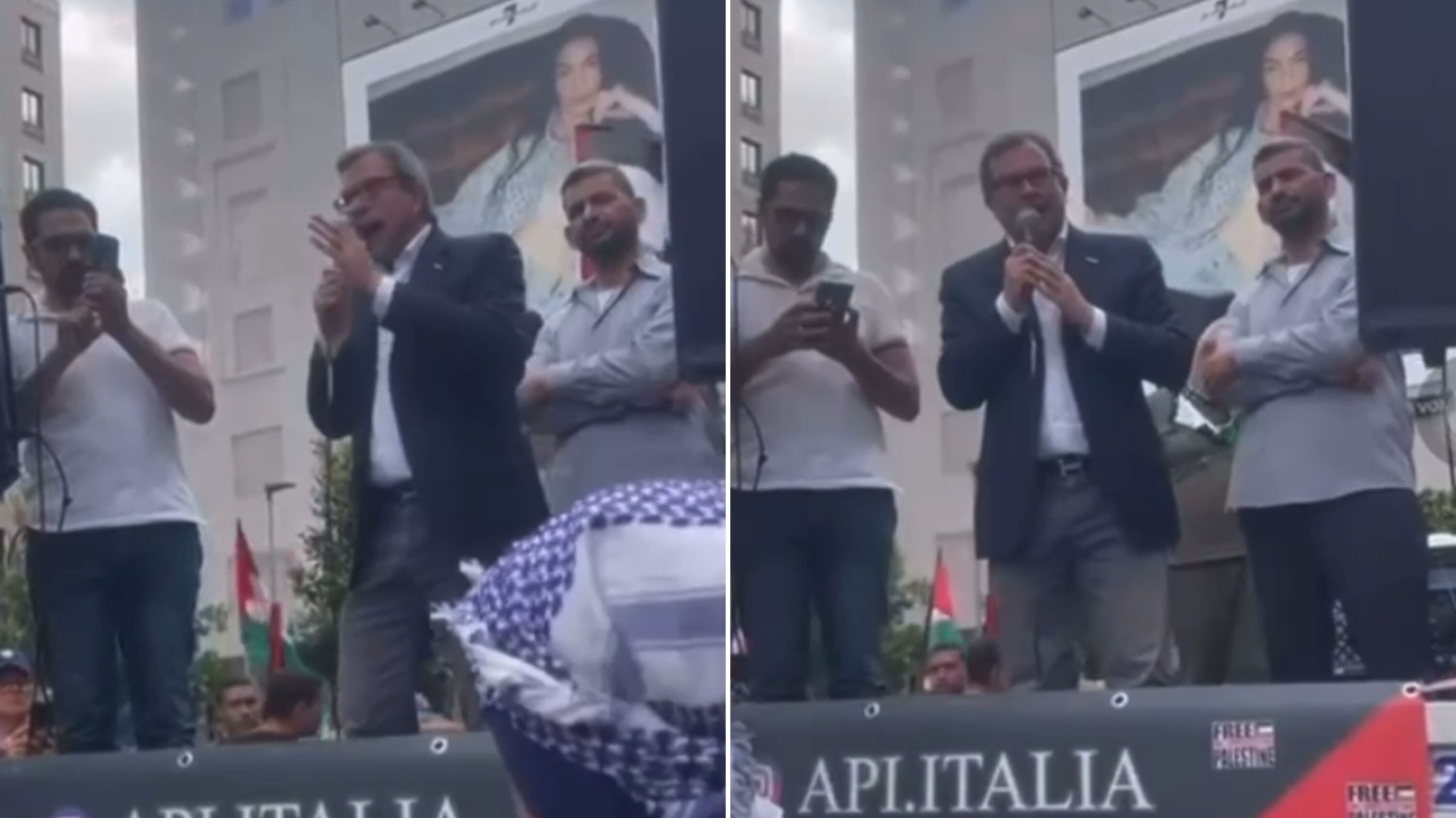 Il video choc del grillino Pedullà dal palco di Hannoun: “So che molti di voi mi hanno votato…”