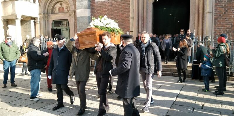I funerali di Piero Rattazzo nella basilica di Sant'Eustorgio 2