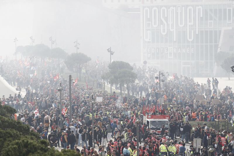 Manifestazione in Francia
