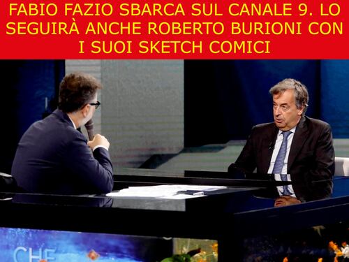 La satira del giorno. Fabio Fazio a Discovery