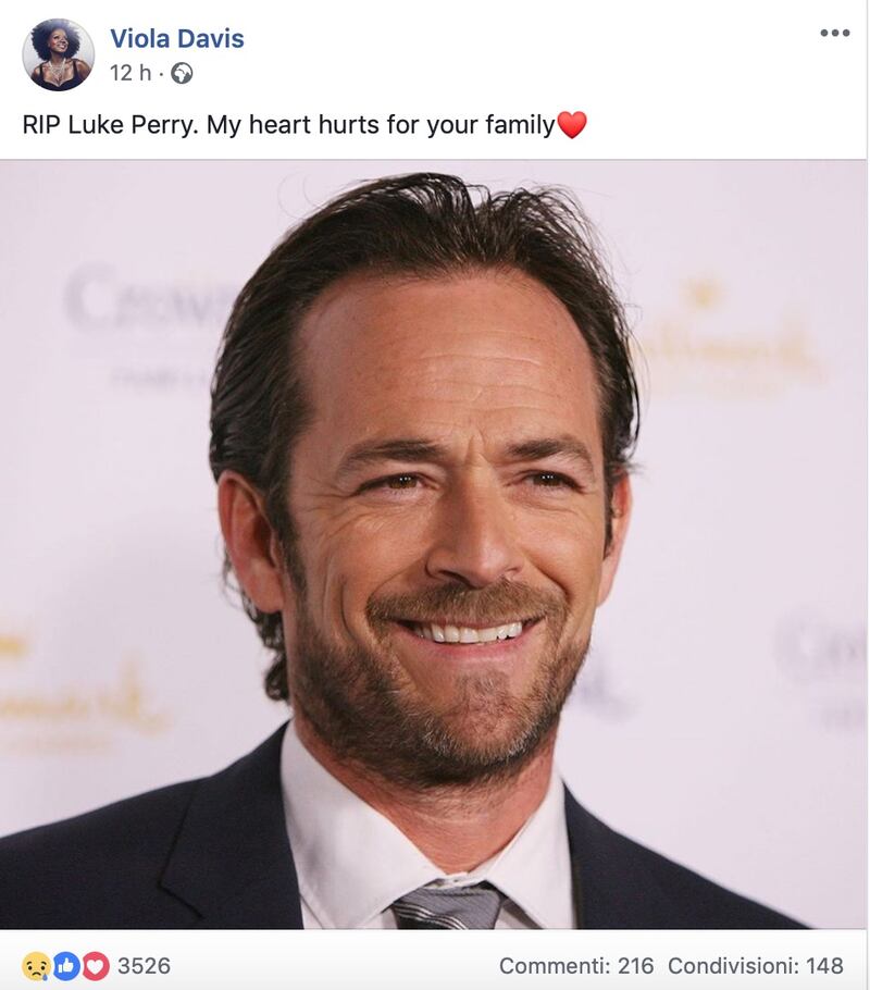 Luke Perry, il cordoglio social: foto 10