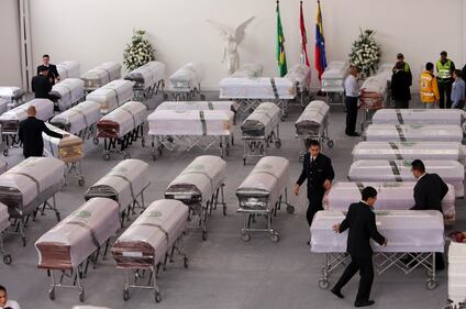 Chapecoense, il ritorno in patria delle salme  16