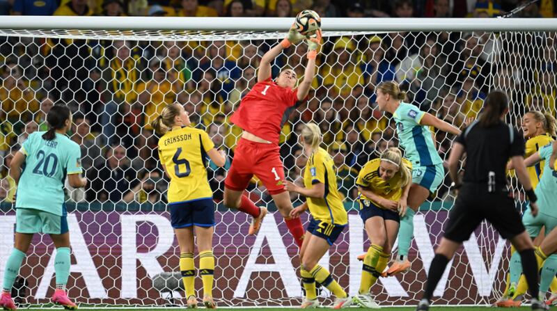 Zećira Mušović protagonista dell'ottima competizione delle svedesi (via Fifa)