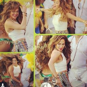 Jennifer Lopez nel backstage del video per Brasile 2014 4
