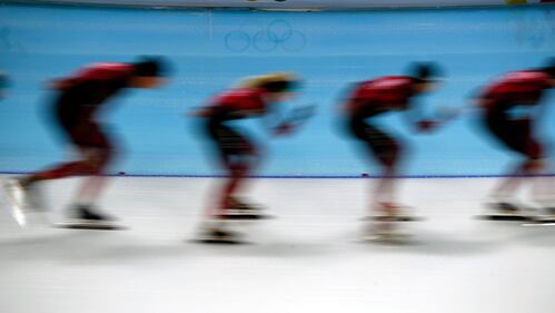 Pattinatori in allenamento alla Adler Arena di Sochi 5
