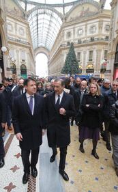 Premier Giuseppe Conte a Milano. Passeggiata col sindaco Beppe Sala 1