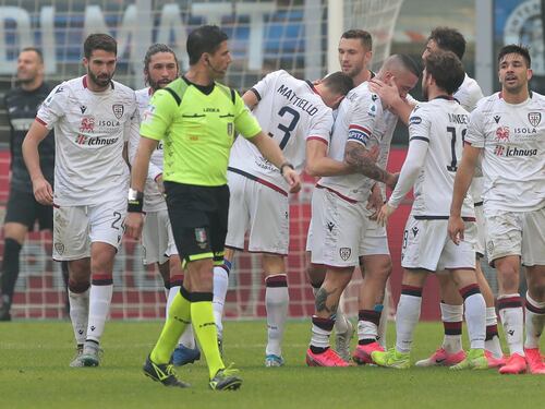 L'Inter stecca ancora: 1-1 contro il Cagliari. Espulso Lautaro che rischia il derby
