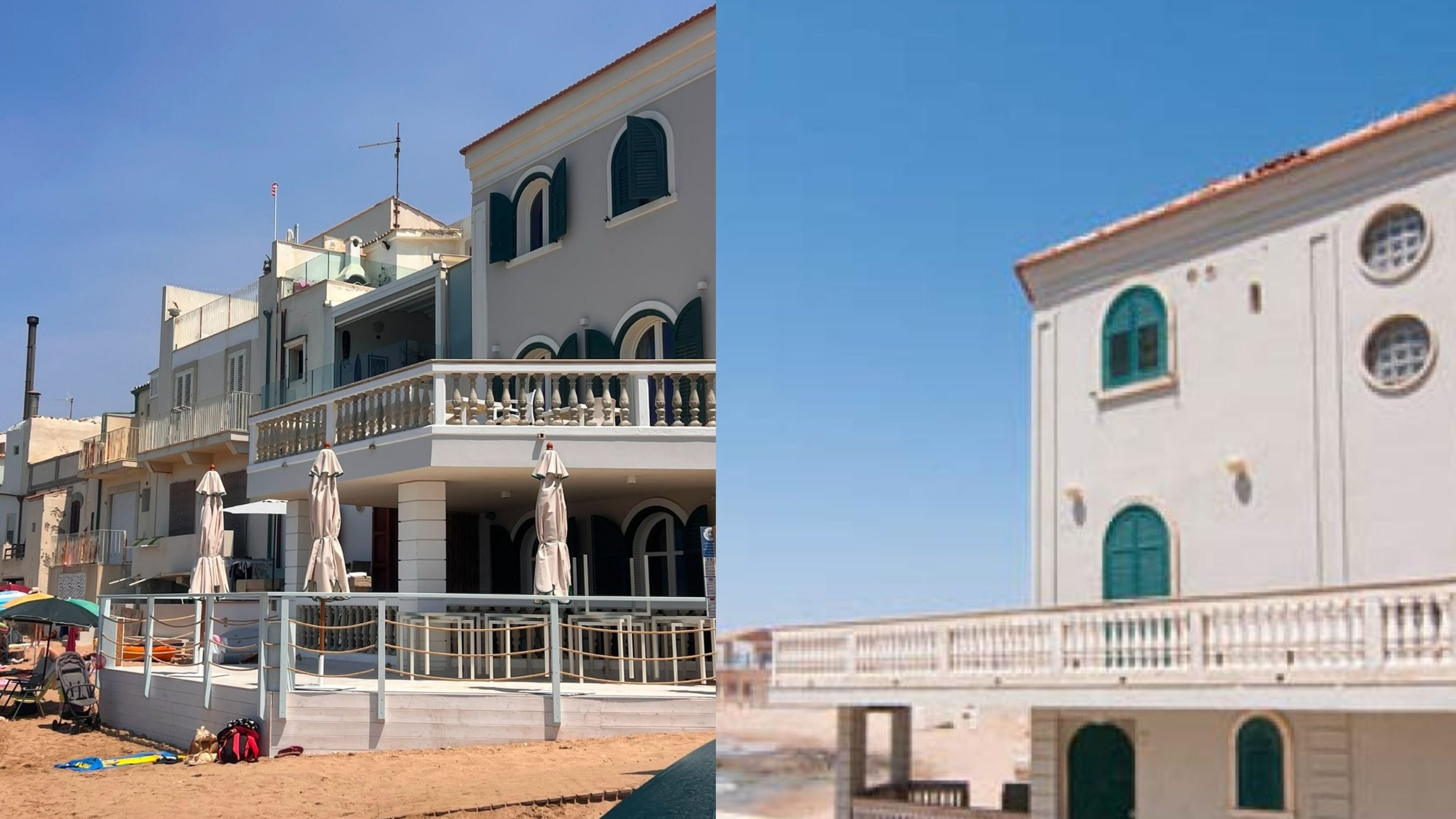 Casa Montalbano prima e dopo