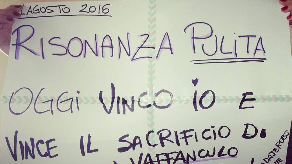 "Oggi ho vinto io: ho sconfitto il cancro. Se ce l'ho fatta io, potete farcela anche voi"