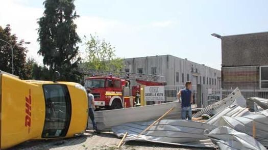 Cavenago, paura per una tromba d'aria