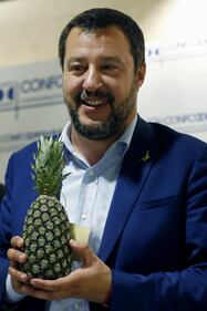 Salvini e l'ananas al seminario di Confcooperative 1