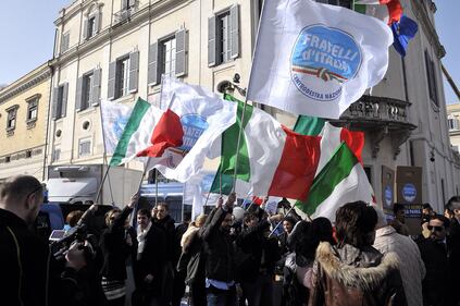 La protesta di Fratelli d'Italia 3