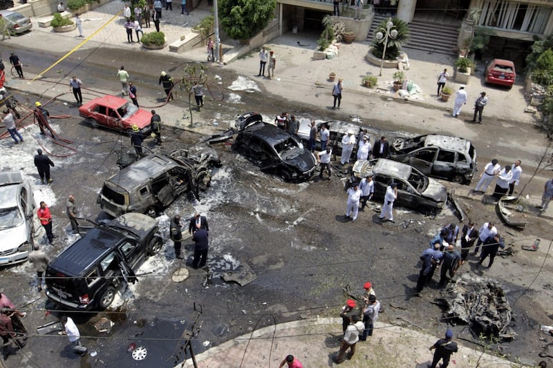 Il luogo dell'attentato contro Barakat 6