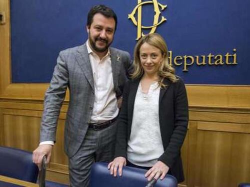 Salvini e Meloni chiedono il voto: "Siamo l'alternativa di governo"
