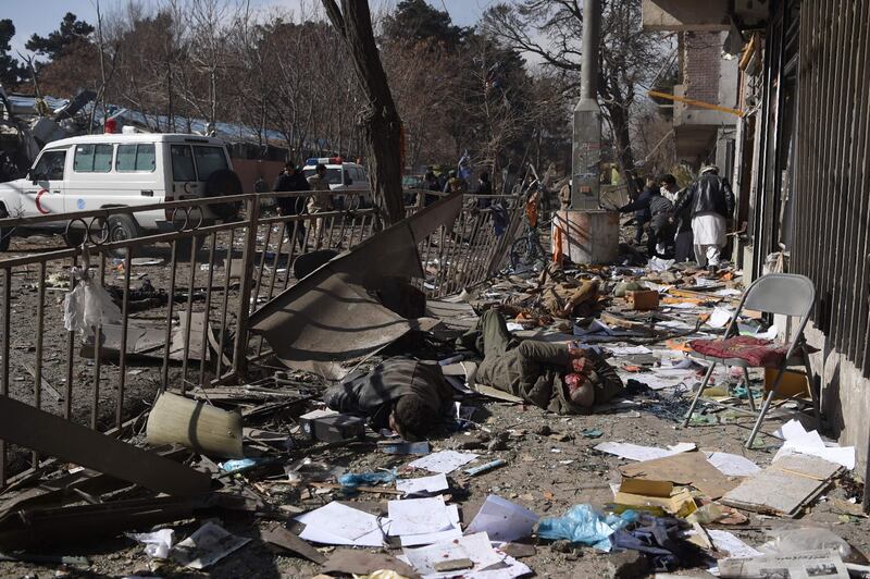 I feriti nell'attentato di Kabul 17