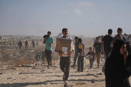 Caos aiuti a Gaza: le immagini della calca 9