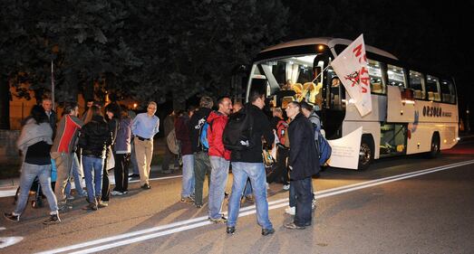 I No Tav in pullman dalla Val Susa 3