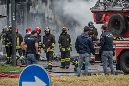 Aereo caduto a Milano 4