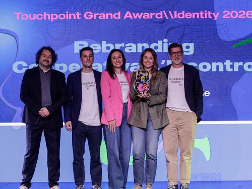 Touchpoint Awards Identity: Fkdesign conquista il Grand Award 2026 con il rebranding della Cooperativa L’Incontro
