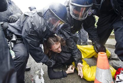 La protesta dei Blockupy 4
