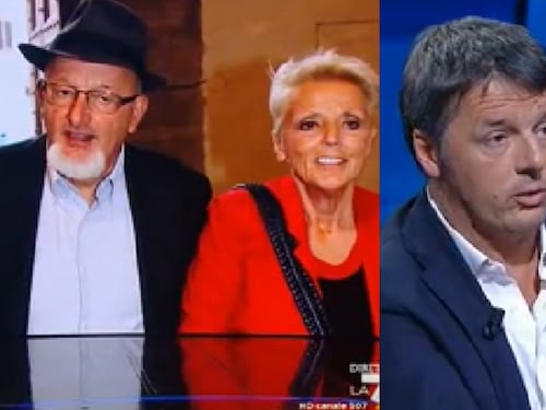Matteo Renzi sbotta contro uno spettatore che irride la madre arrestata: "Non c'è niente da ridere"