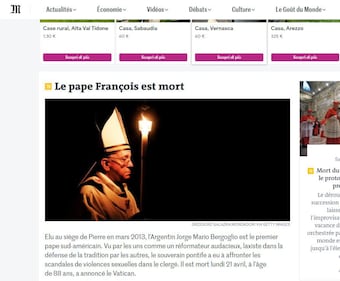 La stampa internazionale sulla morte di Papa Francesco 5