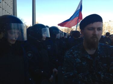 Manifestazione filorussa a Donetsk 8