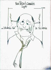 La vignetta del giorno - Cannabis light e le scimmie 1