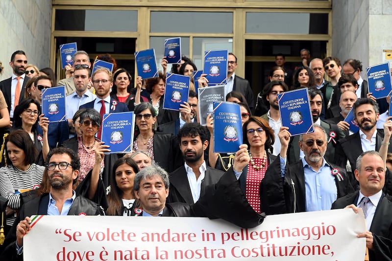 L'Anm protesta contro la riforma Nordio: sit-in al Palazzo di Giustizia di Milano 12