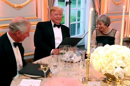 il Presidente Trump e la cena di gala alla Winfield House 1