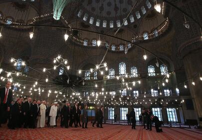 Il Papa nella Moschea blu di Istanbul 9