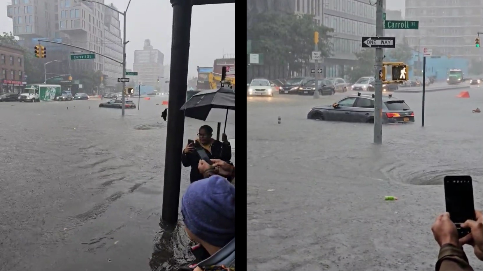 Nubifragi a New York, città paralizzata e allagamenti, la furia dei cittadini