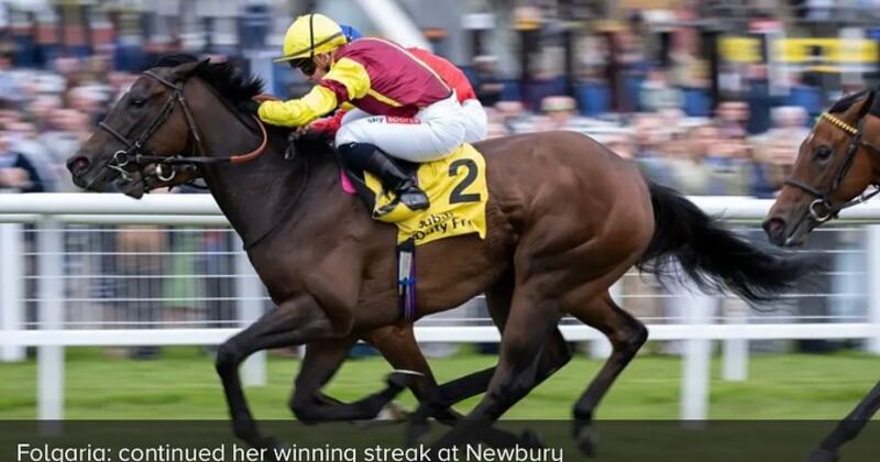 Folgaria sul traguardo di Newbury