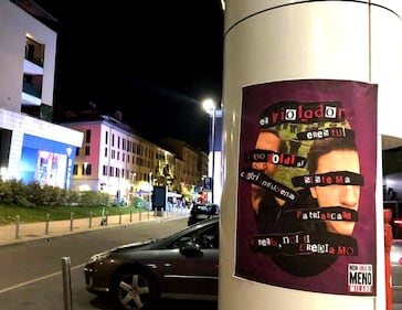 Manifesti Non una di meno contro i La Russa 4