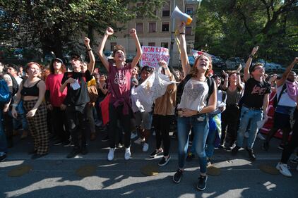 manifestazione studenti roma