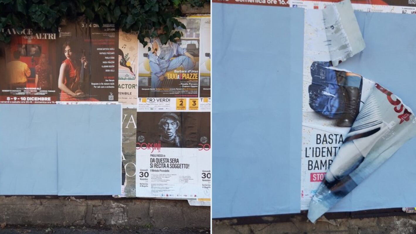 "Stile sovietico...". A Firenze la censura dem: rimossi i manifesti Pro vita