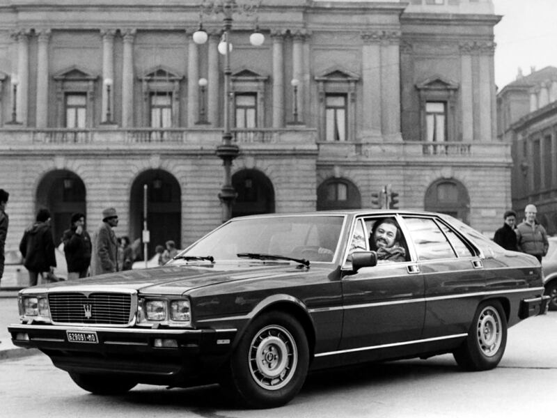 La Quattroporte III con Luciano Pavarotti