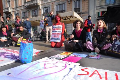 Manifestazione a Milano per l'8 Marzo  7